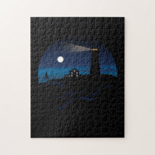 Lighthouse - Night Jigsaw Puzzle