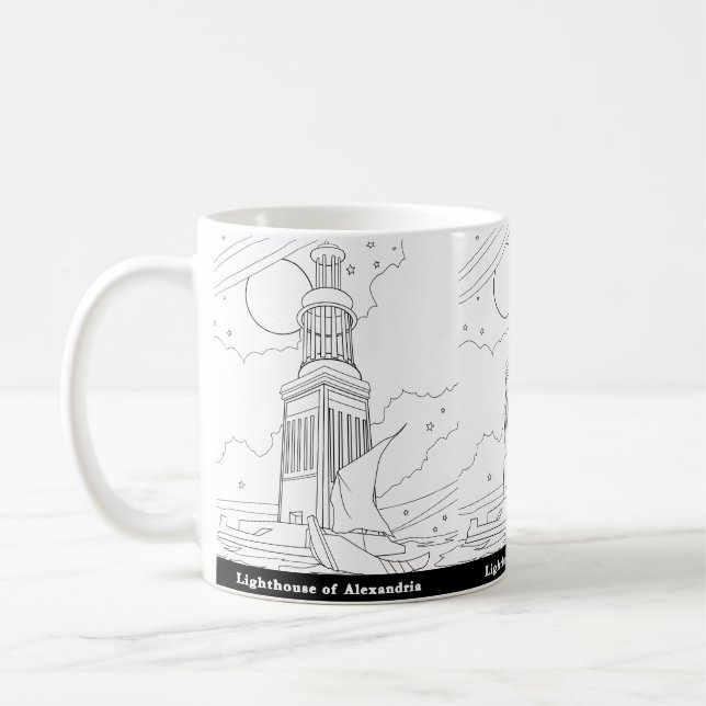 Lighthouse of Alexandria Mug (Left)