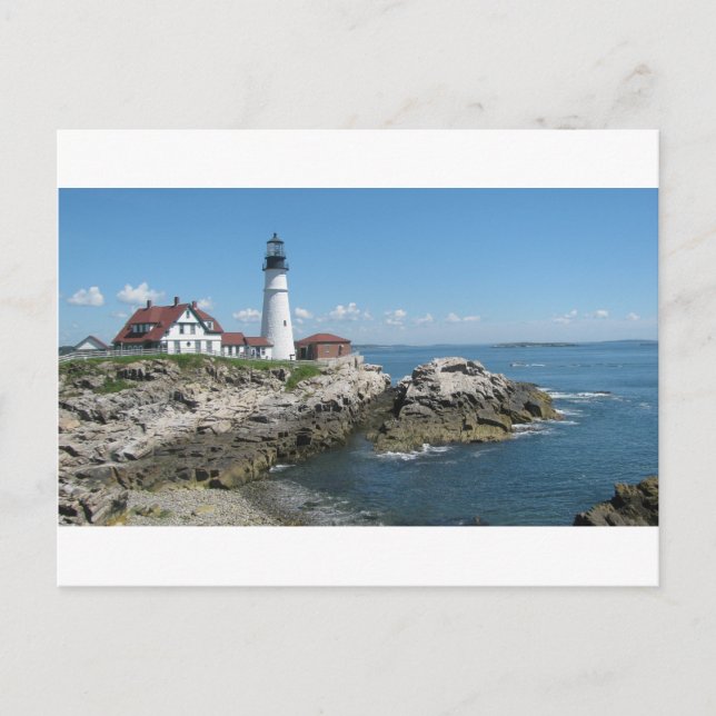 Lighthouse Of Bar Harbour Postcard (Front)