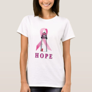 Lighthouse of Hope for a Breast Cancer Cure T-Shirt