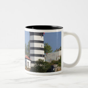 Lighthouse of Sile, Istanbul, Turkey Two-Tone Coffee Mug