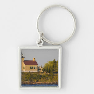 Lighthouse on Lake Superior near Copper Harbour Key Ring