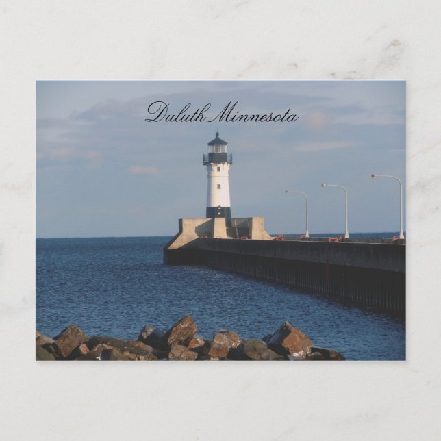 Lighthouse on Lake Superior Postcard (Front)