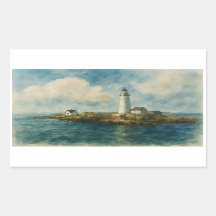 Lighthouse on Rocky Island – Coastal Boston