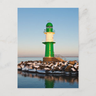 Lighthouse on the Baltic Sea coast Postcard
