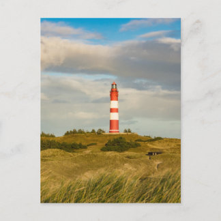 Lighthouse on the North Sea island Amrum Postcard