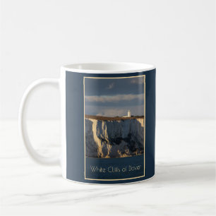 Lighthouse on White Cliffs of Dover, England Coffee Mug
