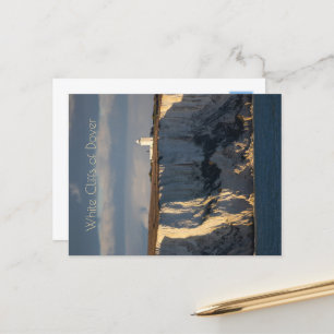 Lighthouse on White Cliffs of Dover, England Postcard