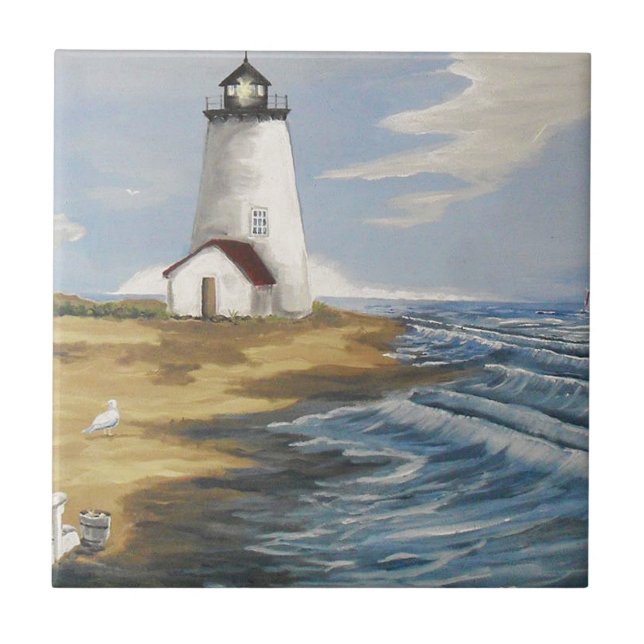 Lighthouse Painting Tile (Front)
