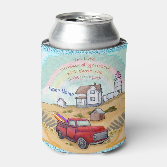 Lighthouse Path  Can Cooler (Can Front)
