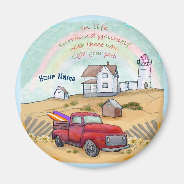 Lighthouse Path  Magnet (Front)