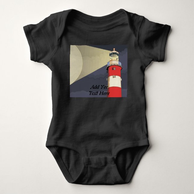 LIGHTHOUSE Personalise. Baby Bodysuit (Front)