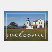 Lighthouse Personalised Door Mat