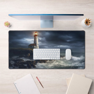 Lighthouse Photo Art Desk Mat