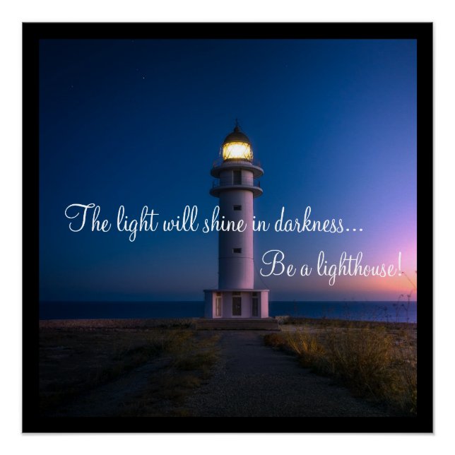 Lighthouse Photo Poster (Front)
