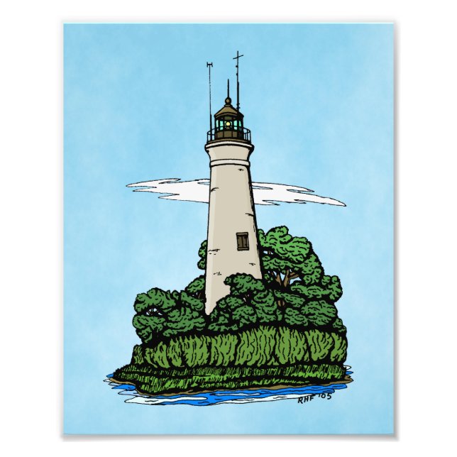 Lighthouse Photo Print (Front)