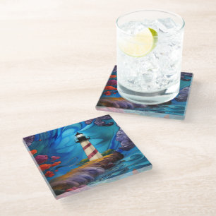 Lighthouse Point Glass Coaster