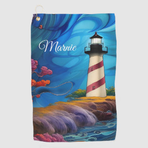 Lighthouse Point  Golf Towel