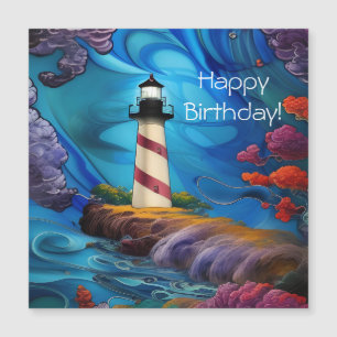 Lighthouse Point Magnetic Birthday card