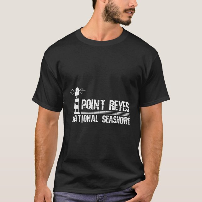 Lighthouse Point Reyes National Seashore T-Shirt (Front)
