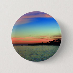 Lighthouse Point, Santa Cruz, CA 6 Cm Round Badge