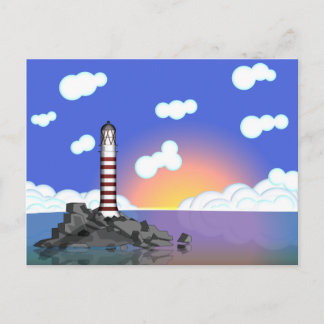 lighthouse postcard