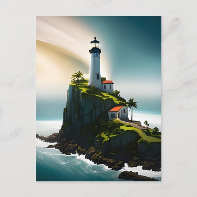 Lighthouse, Postcard for Postcrossing (Front)