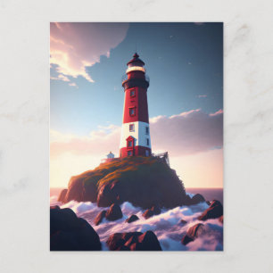 Lighthouse, Postcard for Postcrossing
