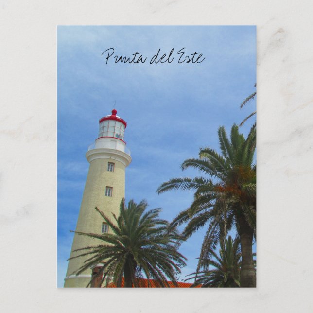 lighthouse punta del este postcard (Front)