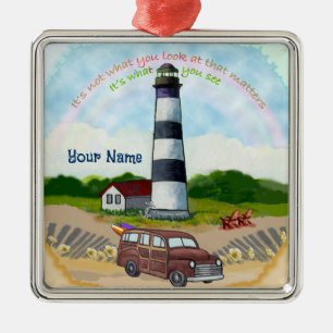 Lighthouse Rainbow Choice  Metal Tree Decoration