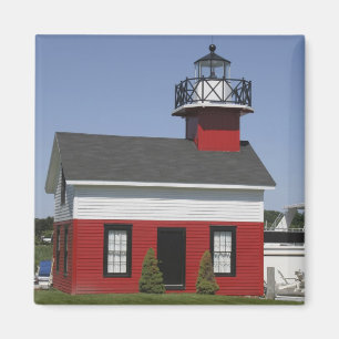 Lighthouse relocated shore in Douglas near Magnet