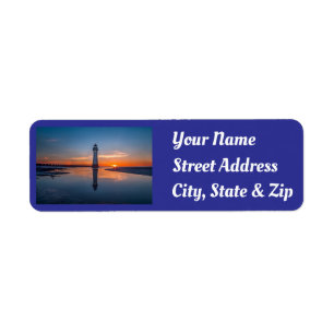 Lighthouse Return Address Label