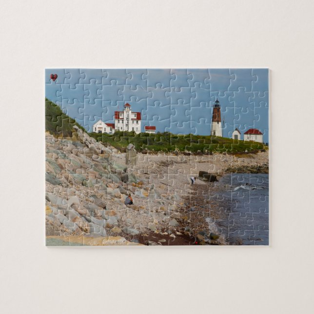 Lighthouse Rhode Island Jigsaw Puzzle (Horizontal)