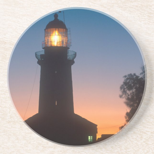 Lighthouse, Robben Island, Cape Town 2 Coaster (Front)