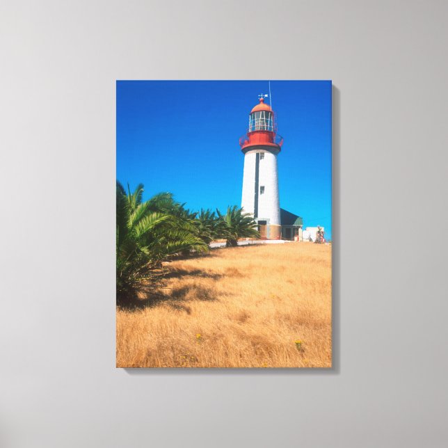 Lighthouse, Robben Island, Cape Town Canvas Print (Front)