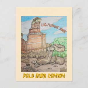 Lighthouse Rock Rattlesnake Postcard