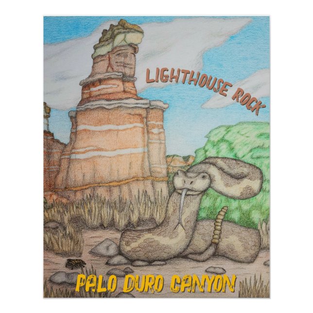 Lighthouse Rock Rattlesnake Poster (Front)