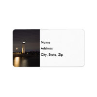 Lighthouse Rockwall Harbour Address Label
