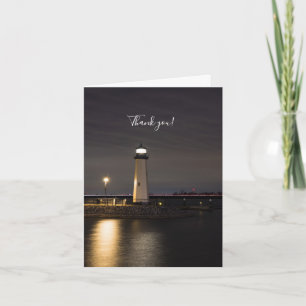 Lighthouse Rockwall Harbour Thank You Card