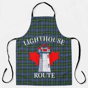 Lighthouse route Peggy's cove Nova Scotia Tartan Apron