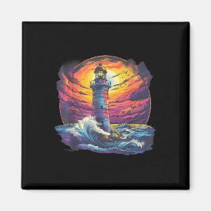 Lighthouse Sailing Sea Beach Boating Seaside House Magnet