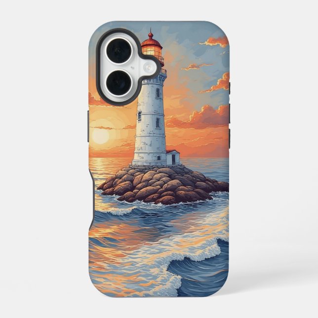 Lighthouse Sea Landscape iPhone / iPad case (Back)