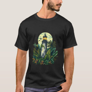 Lighthouse Seaside House Sailing Sea Beach Boating T-Shirt
