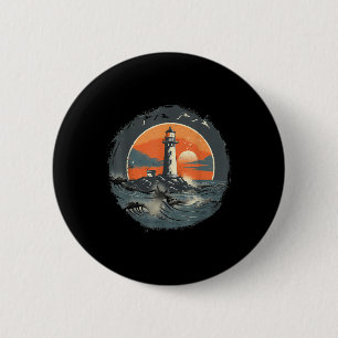 Lighthouse Seaside House Sailing Sea Boating Light 6 Cm Round Badge