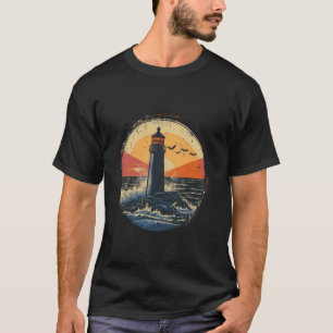 Lighthouse Seaside House Sailing Sea Boating Light T-Shirt