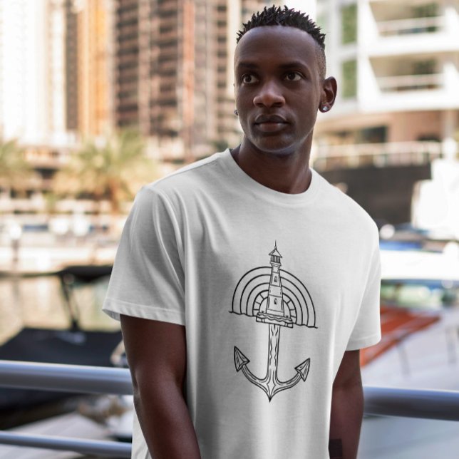 Lighthouse Ship Anchor T-Shirt (Creator Uploaded)