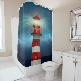 Lighthouse shower curtain