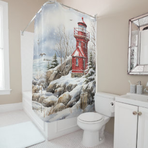 Lighthouse Shower Curtain