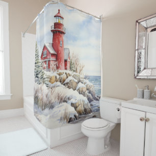 Lighthouse Shower Curtain