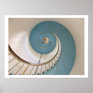 Lighthouse Spiral Staircase Poster